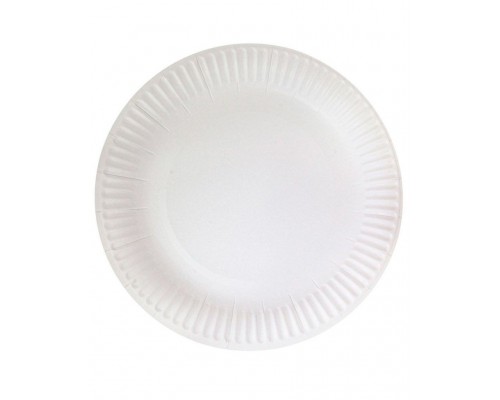 Тарелка бумажная Snack Plate белая мелованная, 180 мм